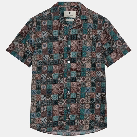 Anerkjendt AKLEO S/S Poplin AOP Shirt - Patchwork - Picture 2 of 12